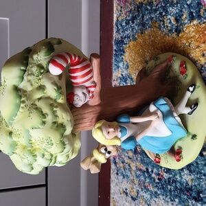 Walt Disney Productions Porcelain Tree Alice in Wonderland.  Collectible.